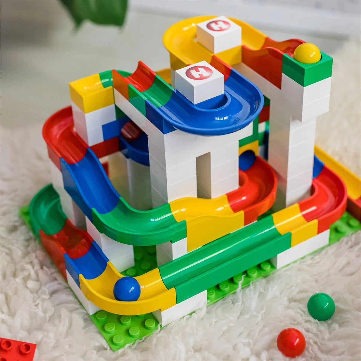 Hubelino Marble Run Temel Blok Yapım Seti  (123 Parça) 420480 | Toysall