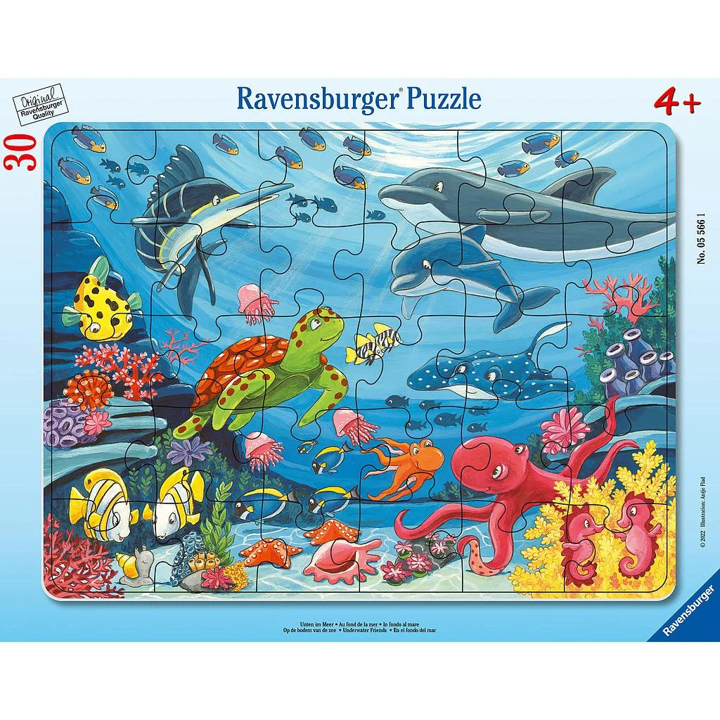 Ravensburger 30 Parça Büyük Çerçeveli Puzzle Deniz Altında 055661 | Toysall