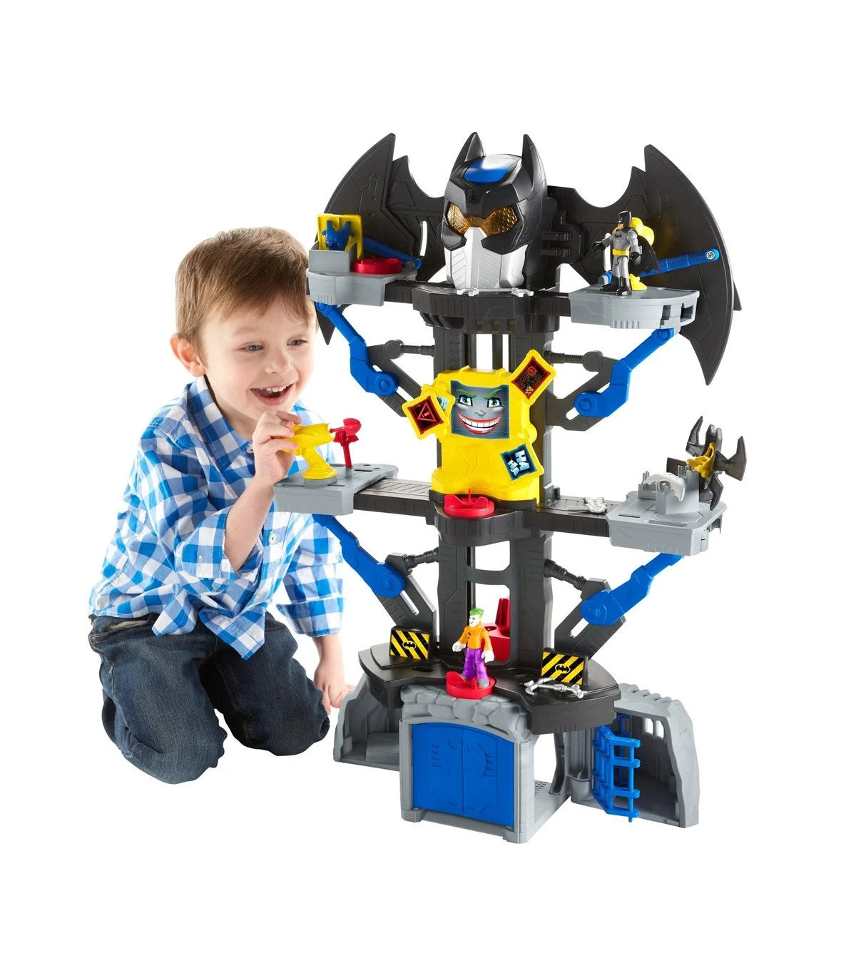 Imaginext DC Super Friends 2'si 1 Arada  Transforming Batcave Oyun Seti CHH91 | Toysall