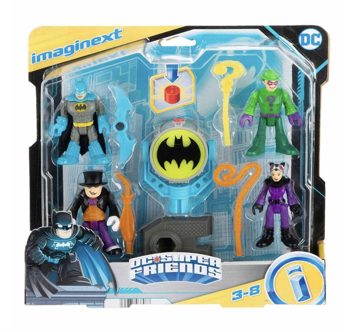 Imaginext DC Super Friends Bat-Tech Bat-Signal Figür Seti HFD47 | Toysall