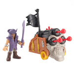 Imaginext Korsan Figürü ve Aksiyon Oyuncağı Seti Davey Jones & Triple Cannon DHH73-DHH74 | Toysall