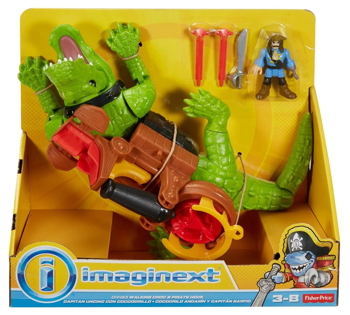 Imaginext Yürüyen Timsah ve Korsan Hook DHH63 | Toysall