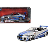 Jada Hızlı ve Öfkeli Fast & Furious 2002 Nissan Skyline 1:24 253203044 | Toysall