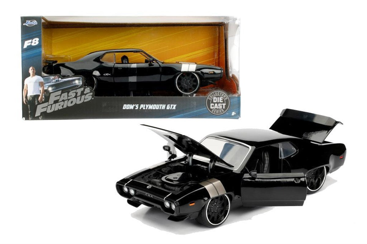 Jada Hızlı ve Öfkeli Fast & Furious FF8 1972 Plymouth GTX Araba 1:24 203034 | Toysall