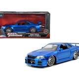 Jada Hızlı ve Öfkeli Fast & Furious Metal Diecast 2002 Nissan Skyline 1:24 253203045 | Toysall