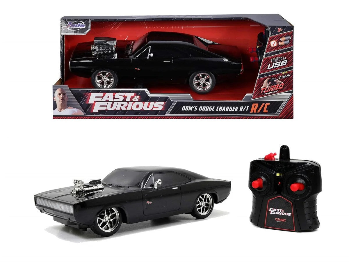 Jada Hızlı ve Öfkeli Fast & Furious RC 1970 Dodge Charger 1:16 Uzaktan Kumandalı Araba 206004 | Toysall