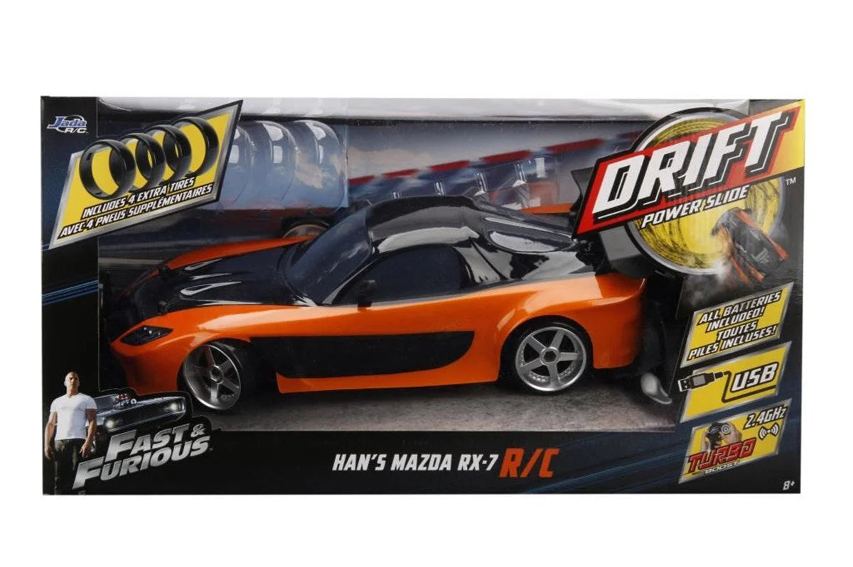 Jada Hızlı ve Öfkeli Fast & Furious RC 1993 Drift Mazda RX-7 1:10 Uzaktan Kumandalı Araba 209001 | Toysall