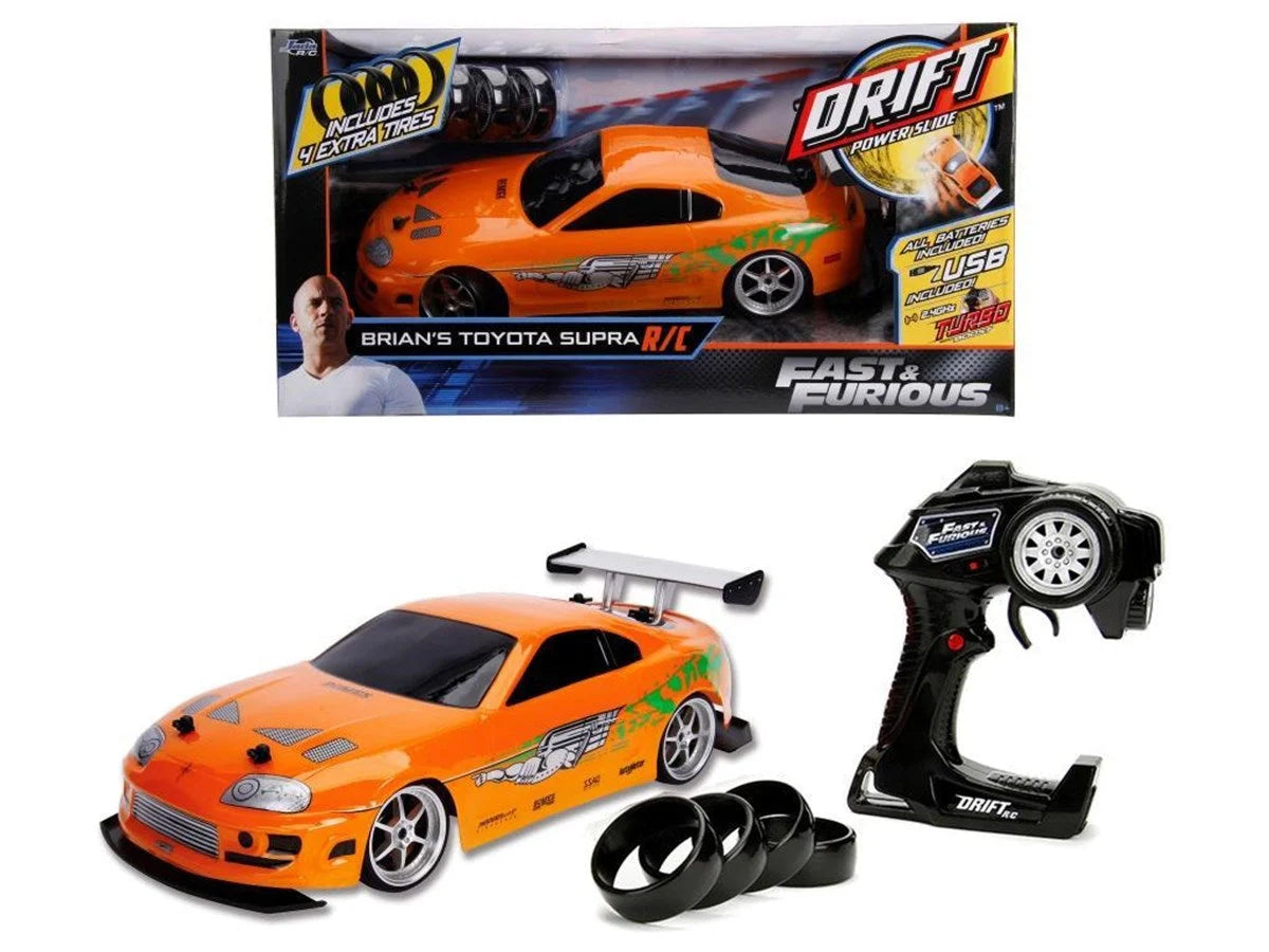 Jada Hızlı ve Öfkeli Fast & Furious RC 1995 Toyota Supra GTR 1:10 Uzaktan Kumandalı Araba 209003 | Toysall