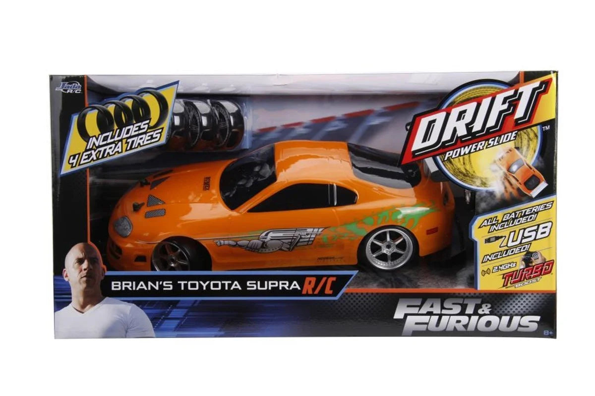 Jada Hızlı ve Öfkeli Fast & Furious RC 1995 Toyota Supra GTR 1:10 Uzaktan Kumandalı Araba 209003 | Toysall