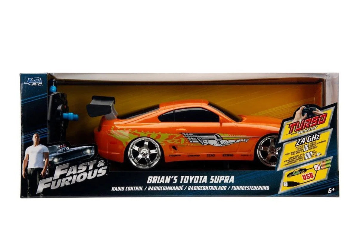 Jada Hızlı ve Öfkeli Fast & Furious RC 1995 Toyota Supra 1:16 Uzaktan Kumandalı Araba 206006 | Toysall