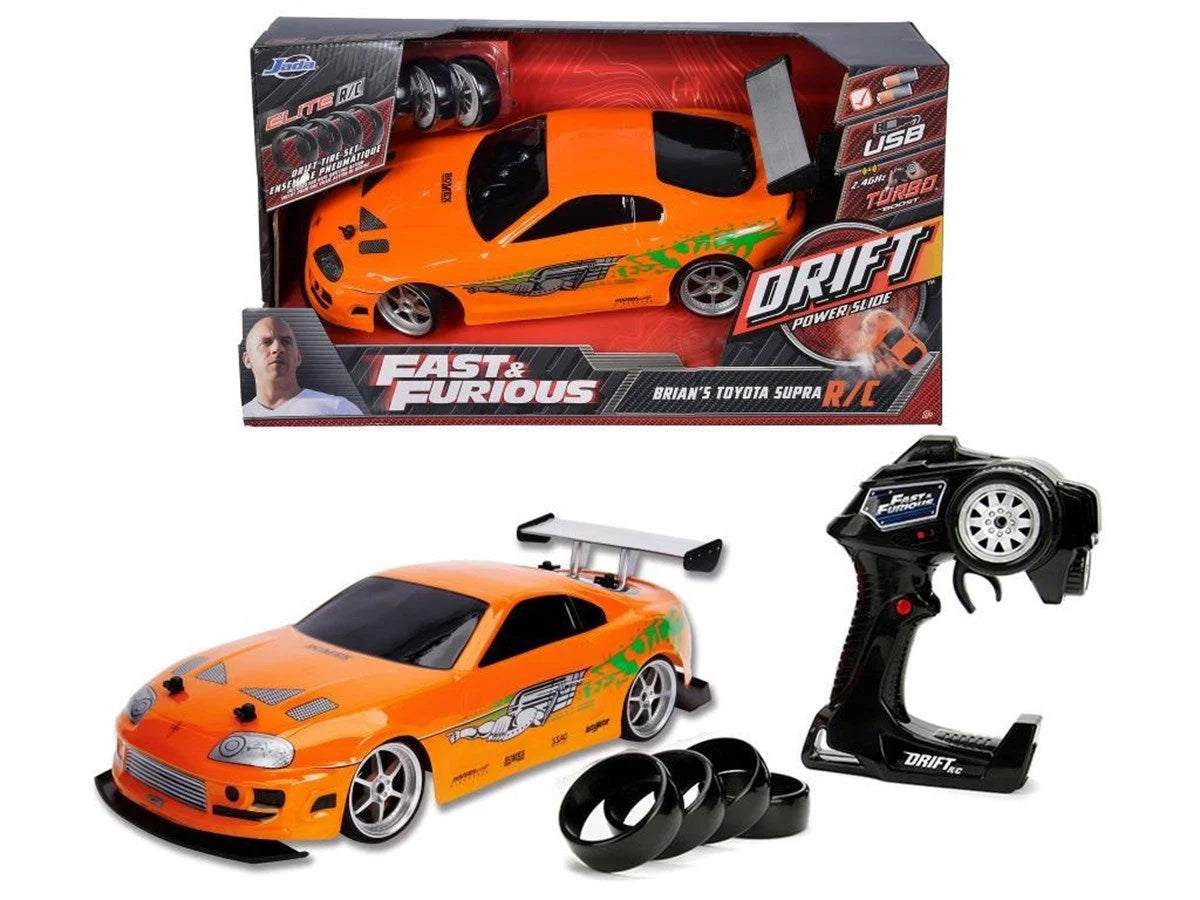 Jada Hızlı ve Öfkeli Fast & Furious RC 1995 Toyota Supra GTR 1:10 Uzaktan Kumandalı Araba 209003 | Toysall