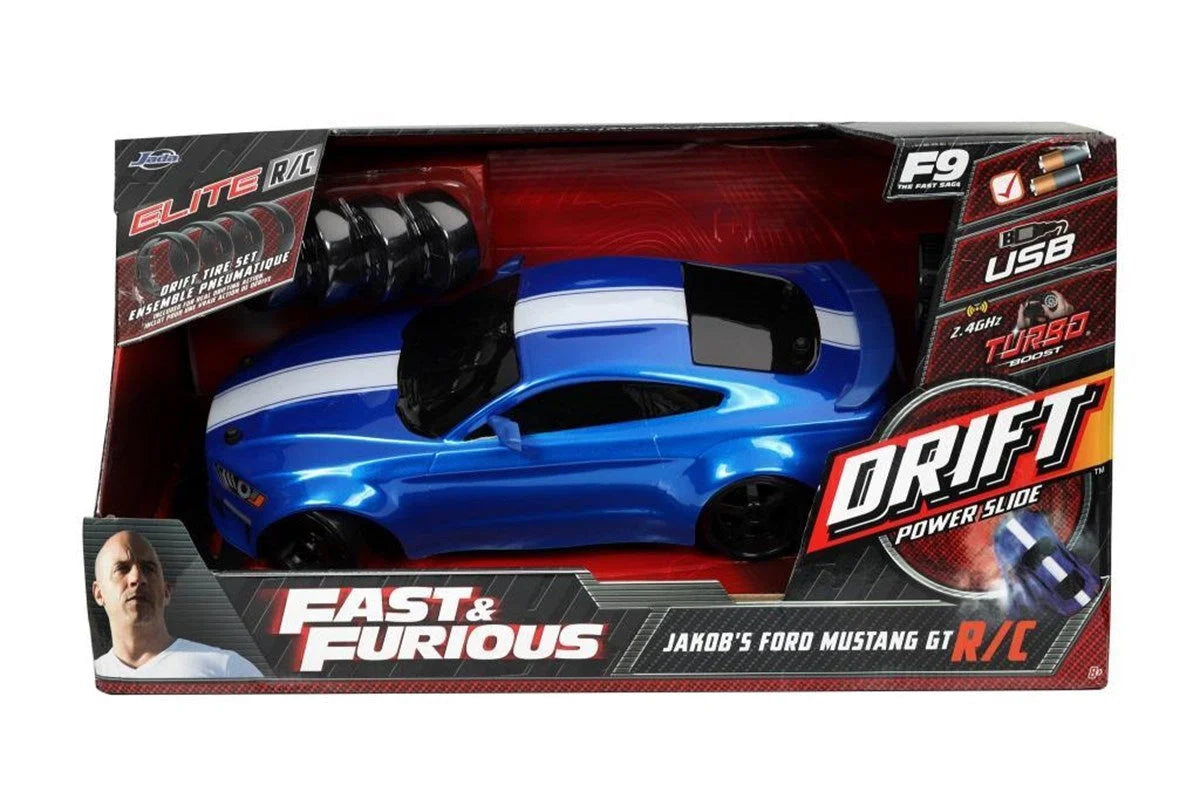 Jada Hızlı ve Öfkeli Fast & Furious RC Drift Jakob Ford Mustang 1:10 Uzaktan Kumandalı Araba 209006 | Toysall