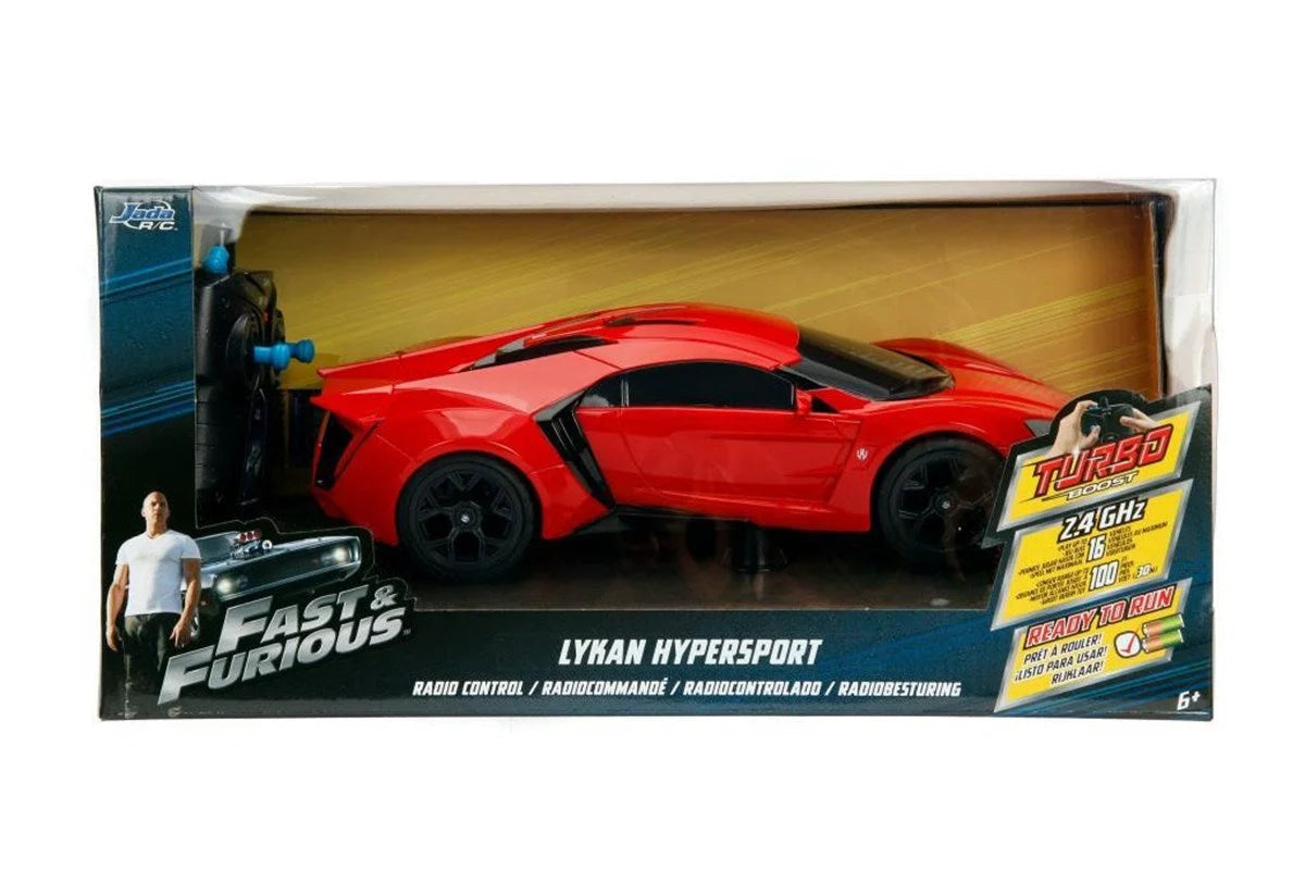 Jada Hızlı ve Öfkeli Fast & Furious RC Lykan Hypersport 1:16 Uzaktan Kumandalı Araba 206005 | Toysall