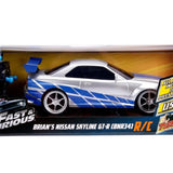 Jada Hızlı ve Öfkeli Fast & Furious RC Nissan Skyline GTR 1:16 Uzaktan Kumandalı Araba 206007 | Toysall