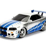 Jada Hızlı ve Öfkeli Fast & Furious RC Nissan Skyline GTR 1:16 Uzaktan Kumandalı Araba 206007 | Toysall