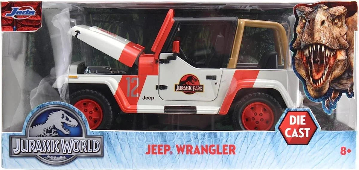 Jada Jurassic World, 1992 Jeep Wrangler, 1:24 253253005 | Toysall