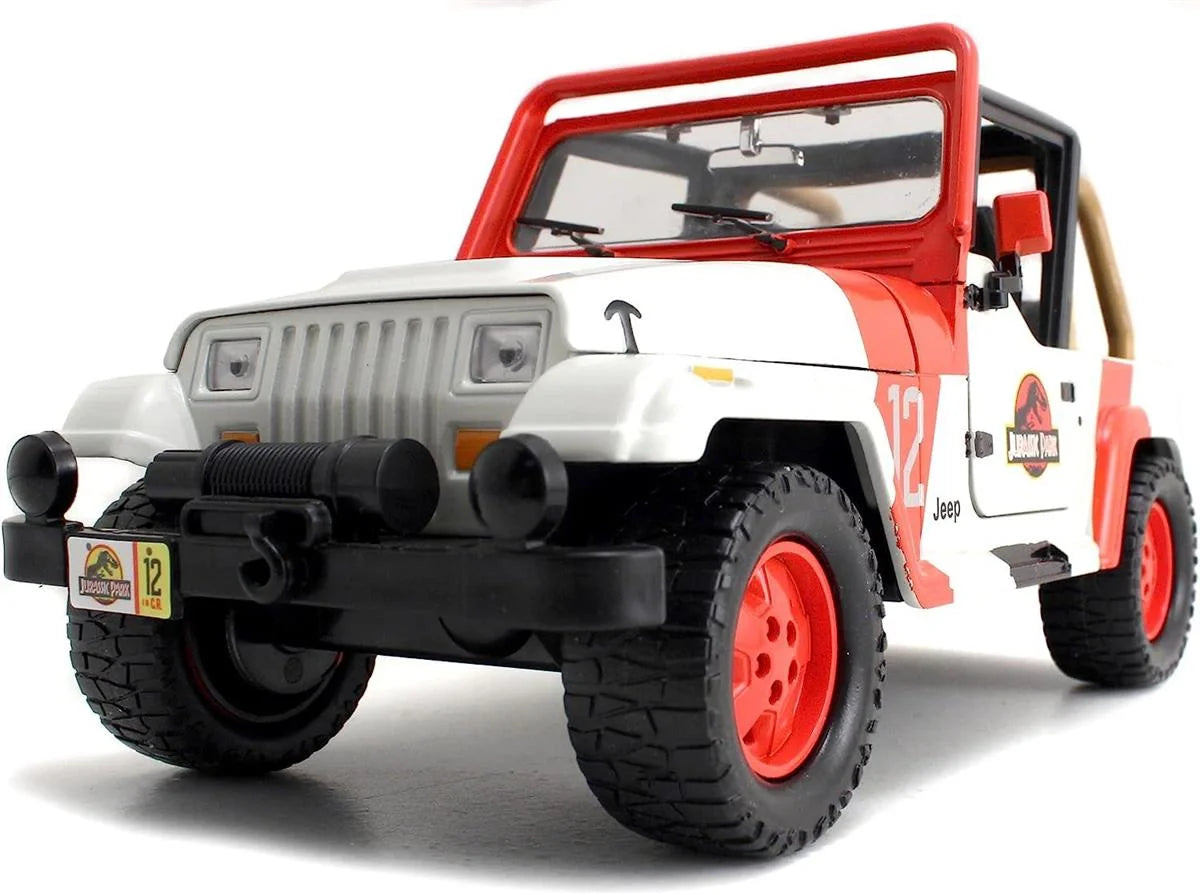 Jada Jurassic World, 1992 Jeep Wrangler, 1:24 253253005 | Toysall