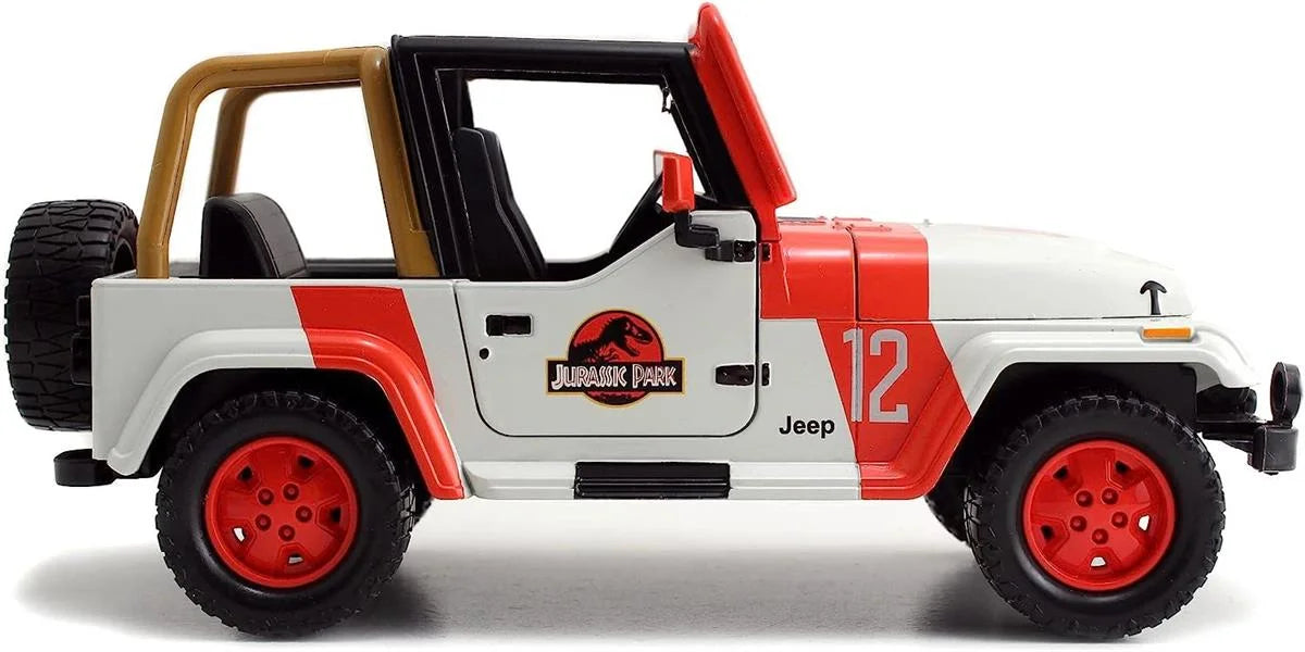 Jada Jurassic World, 1992 Jeep Wrangler, 1:24 253253005 | Toysall