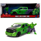 Jada Marvel Hulk 2014 Ram 1500 1:24 Model Aracı ve Figür 9399726314