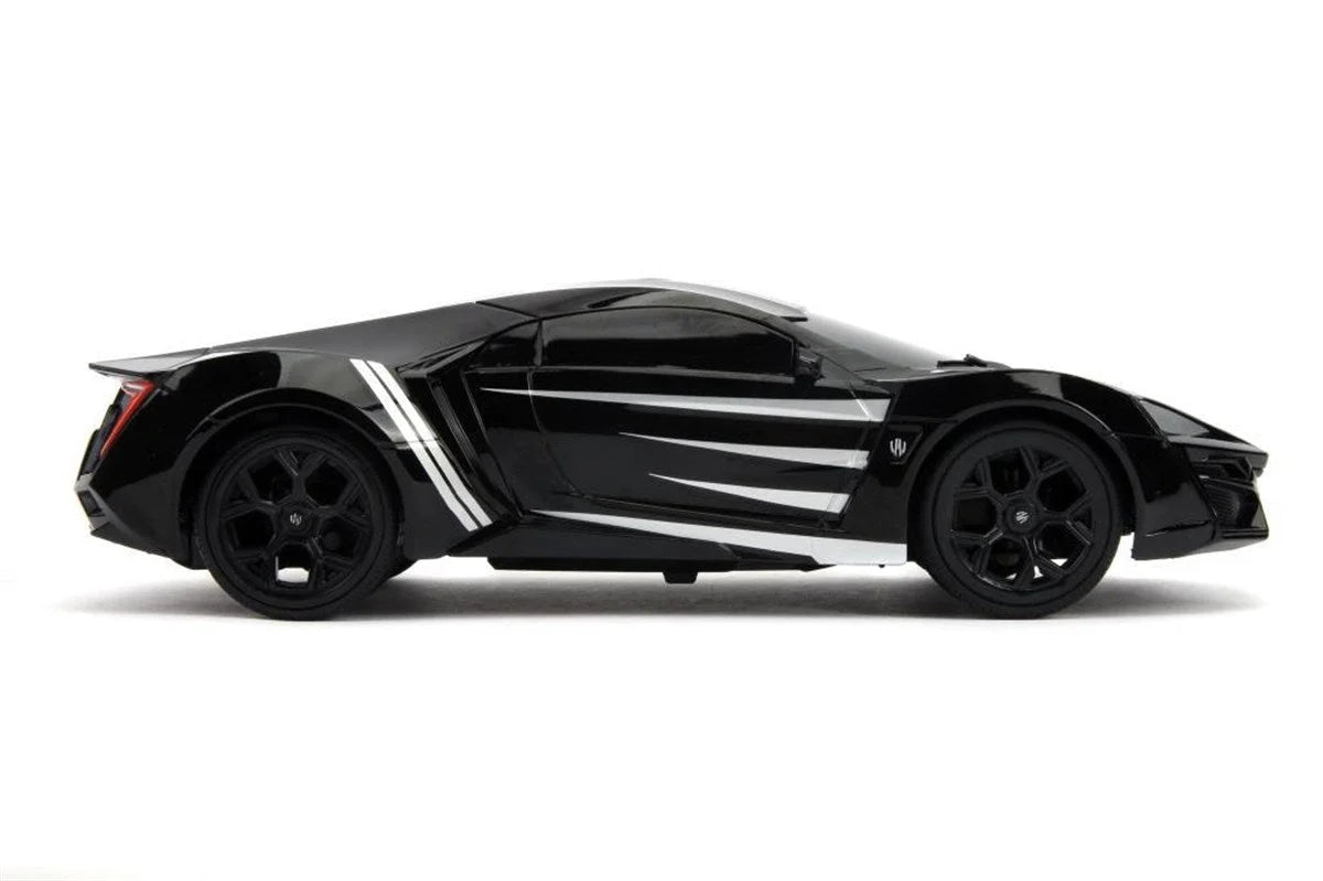 Jada Marvel Kara Panter Black Panther RC Lykan Hypersport 1:16 Uzaktan Kumandalı Araba 226001 | Toysall