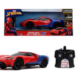 Jada Marvel Örümcek Adam Spider-Man RC 2017 Ford GT 1:16 Uzaktan Kumandalı Araba 226002