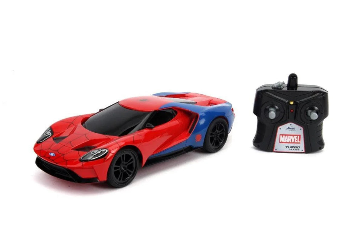 Jada Marvel Örümcek Adam Spider-Man RC 2017 Ford GT 1:16 Uzaktan Kumandalı Araba 226002 | Toysall