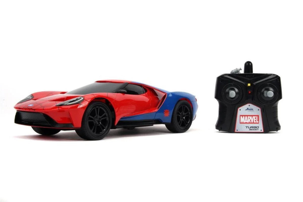 Jada Marvel Örümcek Adam Spider-Man RC 2017 Ford GT 1:16 Uzaktan Kumandalı Araba 226002 | Toysall