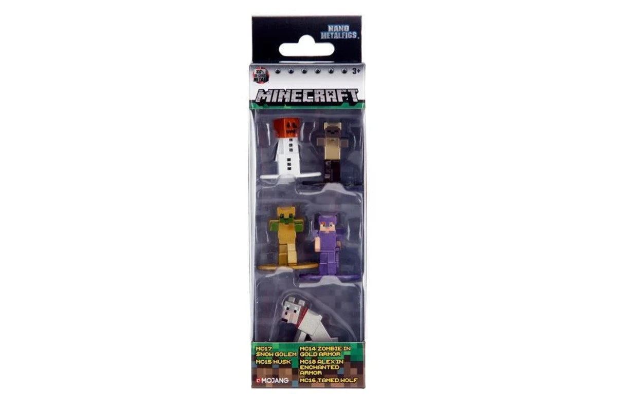 Jada Minecraft Nanofigs 1.65" 5'li Paket 253260001 | Toysall