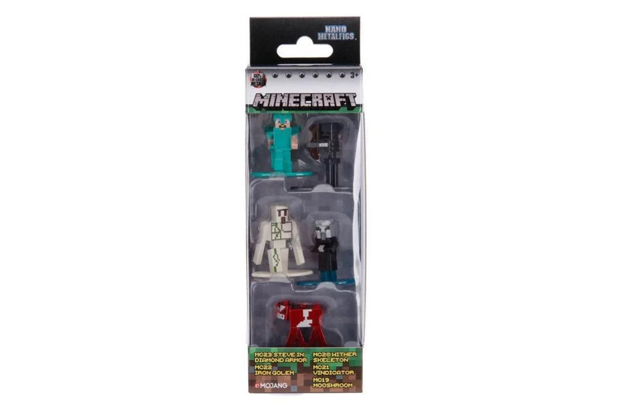 Jada Minecraft Nanofigs 1.65" 5'li Paket 253260002 | Toysall