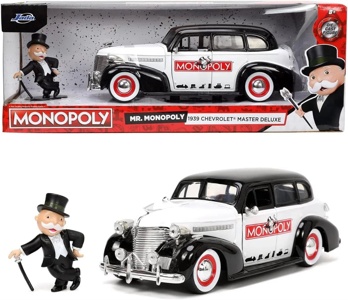 Jada Mr. Monopoly Figür ve 1939 Chevy Master Aracı 1:24 253255048 | Toysall