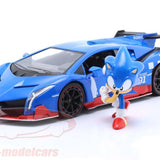 Jada Sonic Figür & Lamborghini Veneno 1:24 253255082