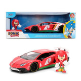 Jada Sonic the Hedhehog Knuckles Figürü ve Lamborghini Aventador SV Model Aracı 9336264314R00