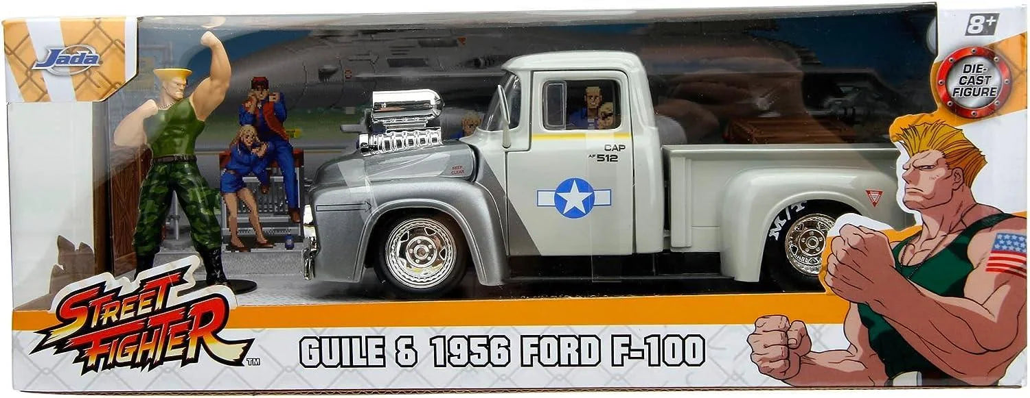 Jada Street Fighter Guile Figür & 1956 Ford Pickup 1:24 253255057 | Toysall