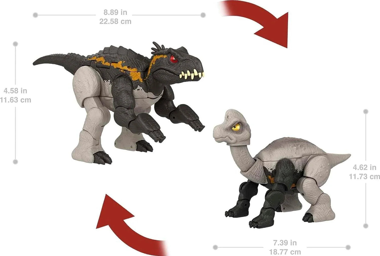 Jurassic World Değişim Serisi Çifte Tehlike Büyük Dinozor Figürleri HPD33-HPD35 | Toysall