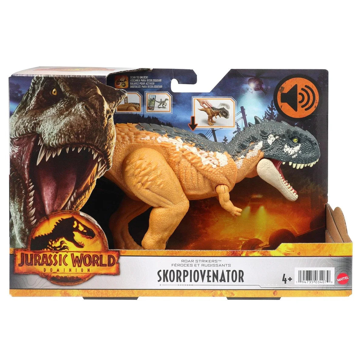 Jurassic World Dominion Kükreyen Vahşi Dinozor HDX17-HDX37 | Toysall