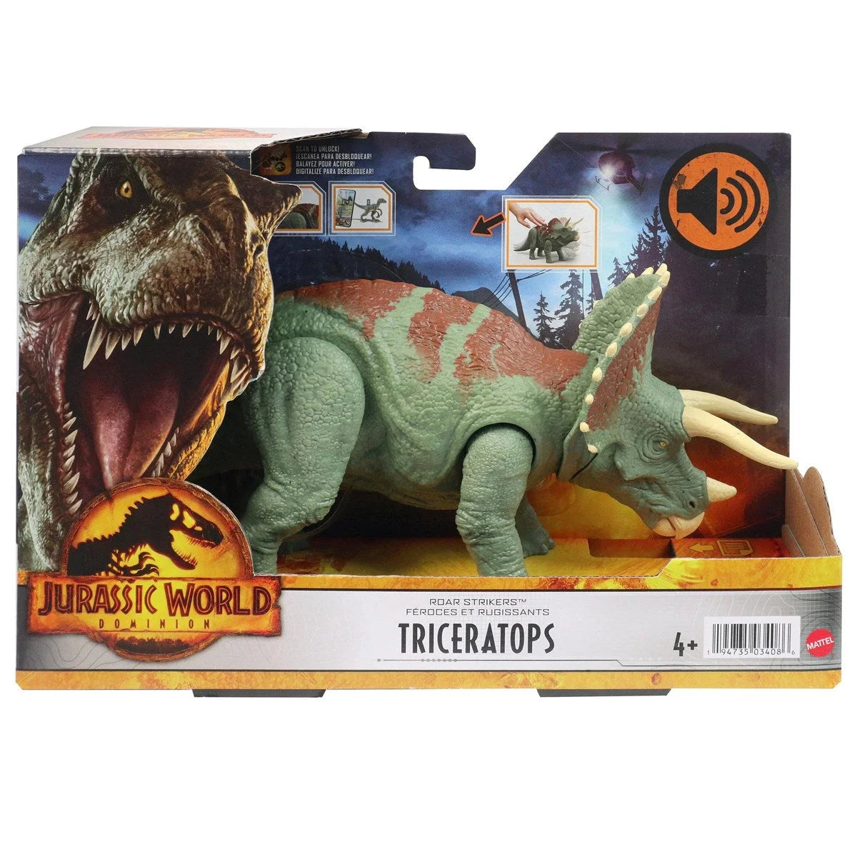 Jurassic World Dominion Kükreyen Vahşi Dinozor HDX17-HDX34 | Toysall