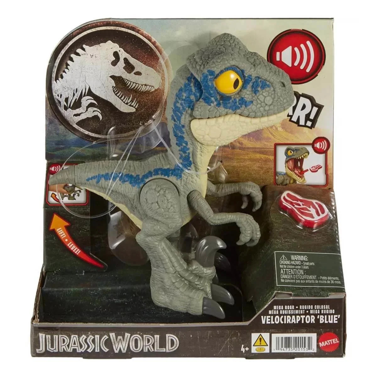 Jurassic World Mega Kükreme Blue Sesli Dinozor Figürü HVB44 | Toysall