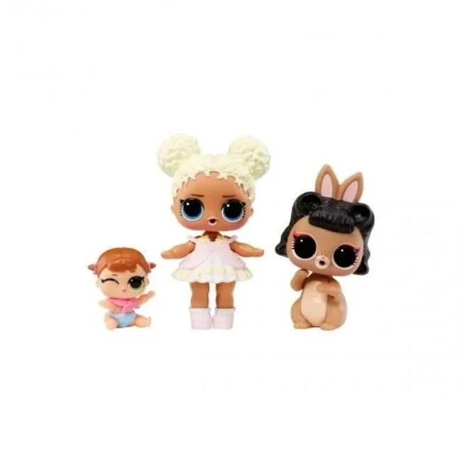 L.O.L. Surprise Tots Bebeği ve Hayvanlar Flower Child + Short Stop Hop + Lil Majorette 987871 | Toysall