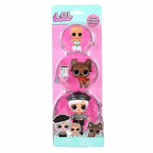 L.O.L. Surprise Tots Bebeği ve Hayvanlar Beatnik Babe + Darling Doggie + Lil Kicks 987888 | Toysall