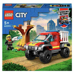 Lego City 4x4 İtfaiye Kamyonu Kurtarma Operasyonu 60393 | Toysall