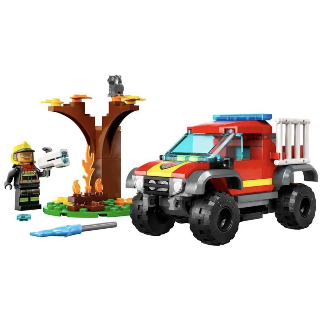 Lego City 4x4 İtfaiye Kamyonu Kurtarma Operasyonu 60393 | Toysall