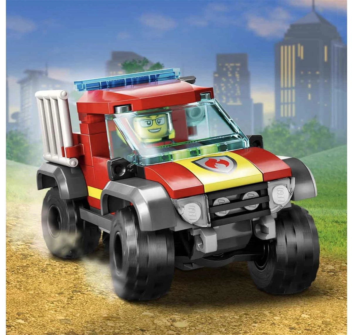 Lego City 4x4 İtfaiye Kamyonu Kurtarma Operasyonu 60393 | Toysall