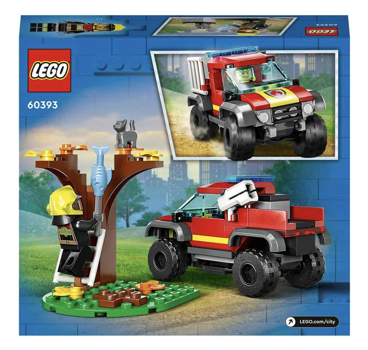 Lego City 4x4 İtfaiye Kamyonu Kurtarma Operasyonu 60393 | Toysall