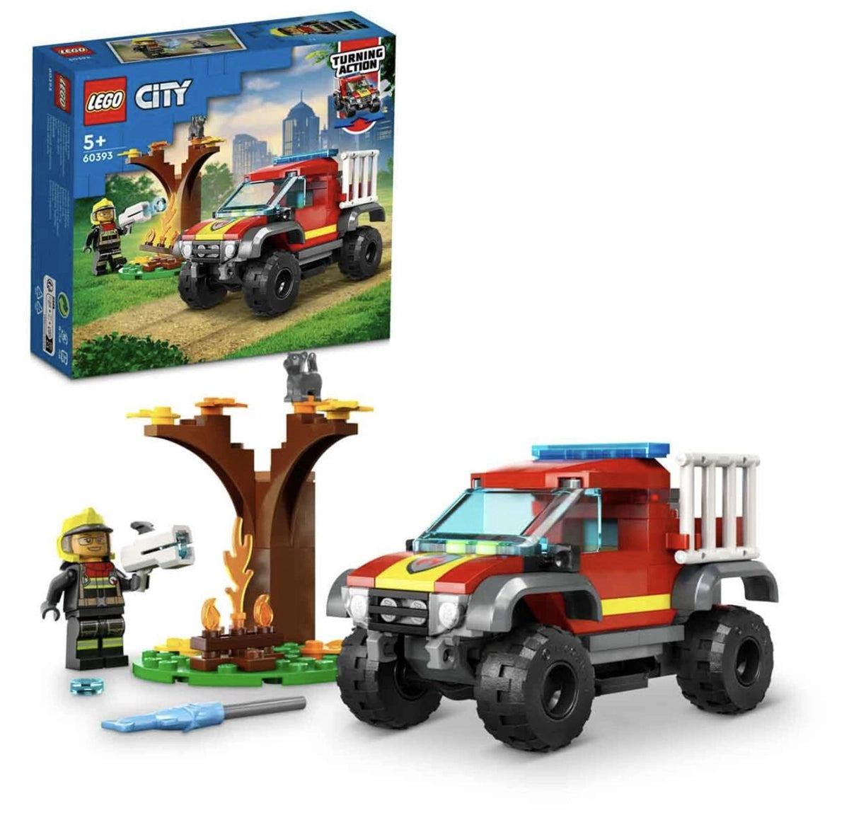 Lego City 4x4 İtfaiye Kamyonu Kurtarma Operasyonu 60393 | Toysall