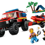 Lego City 4x4 Kurtarma Botlu İtfaiye Kamyonu 60412 | Toysall