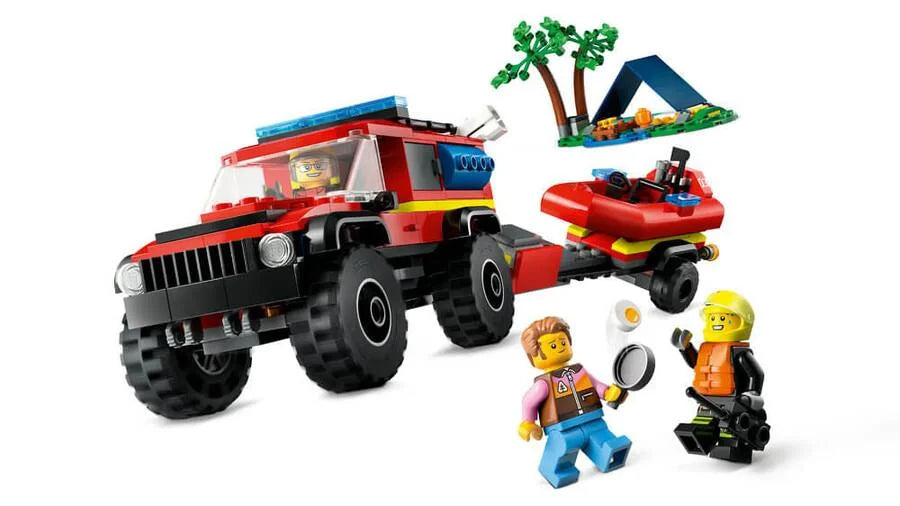 Lego City 4x4 Kurtarma Botlu İtfaiye Kamyonu 60412 | Toysall