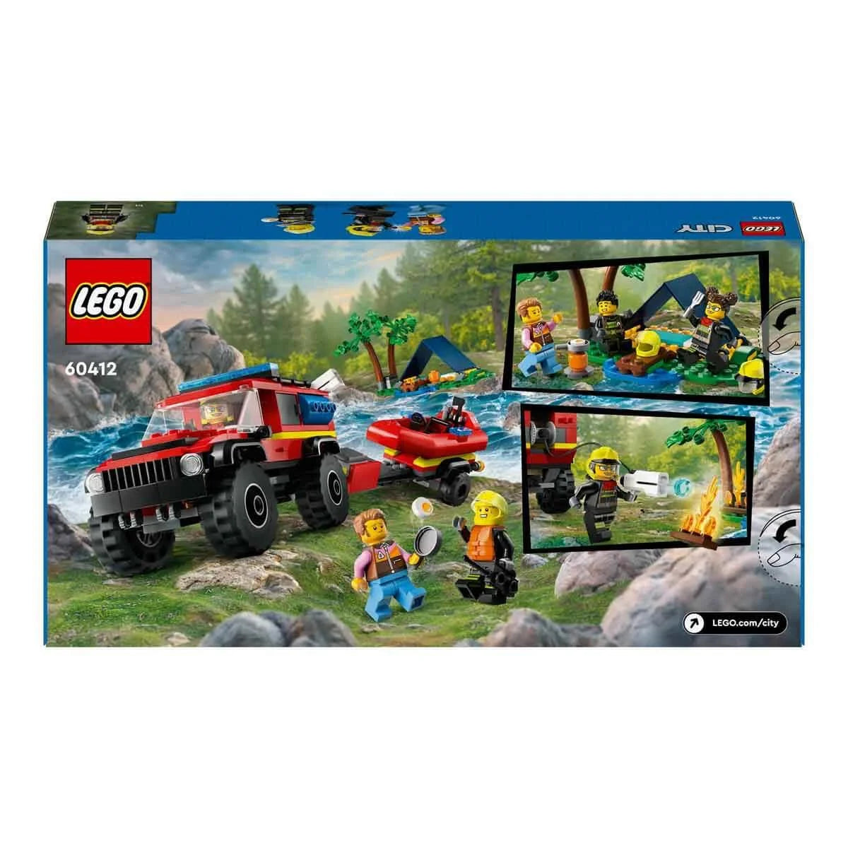 Lego City 4x4 Kurtarma Botlu İtfaiye Kamyonu 60412 | Toysall