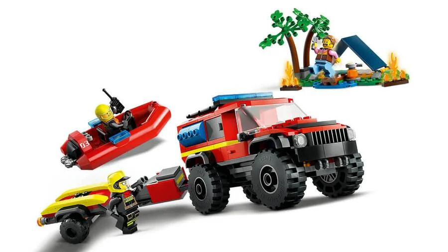 Lego City 4x4 Kurtarma Botlu İtfaiye Kamyonu 60412 | Toysall