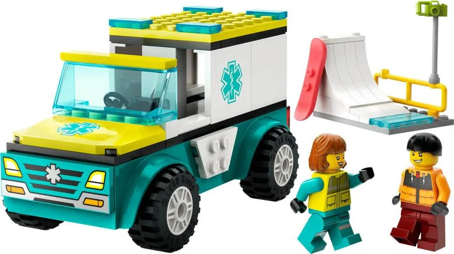 Lego City Acil Ambulansı ve Snowboardcu 60403 | Toysall