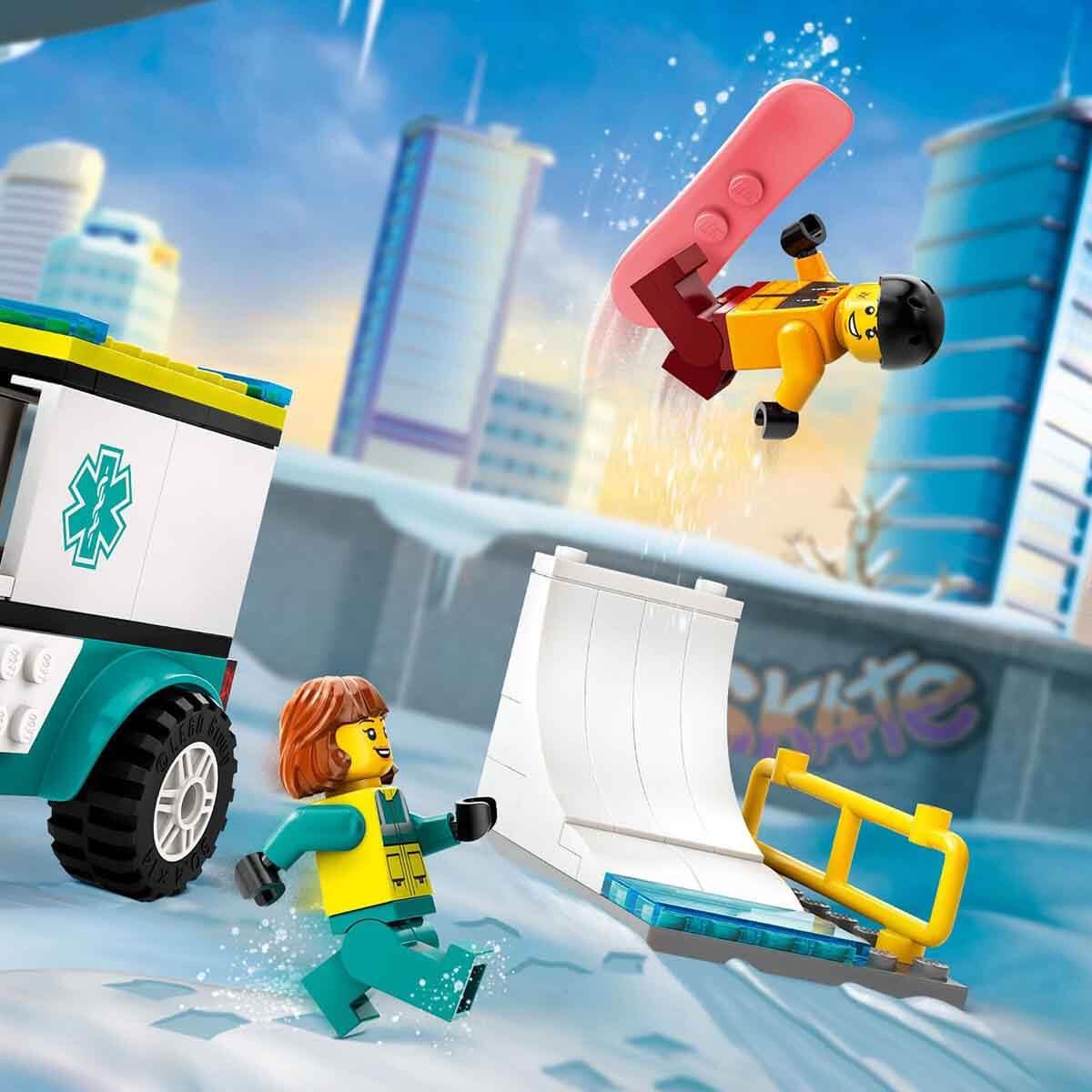 Lego City Acil Ambulansı ve Snowboardcu 60403 | Toysall